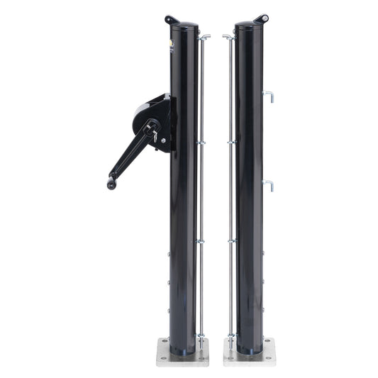 Padel netpalen met bodemplaat